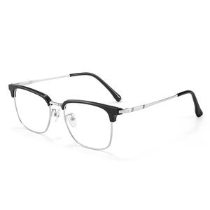 Montures de lunettes demi-cerclées Danyang 8026, verres PC extra larges, protection contre la lumière bleue, pour hommes - Product Image 2