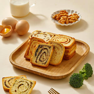 Zhaohui <span class=keywords><strong>Oeuf</strong></span> Aromatisé Cuit Au Four Cuit À La Vapeur Bun Tranches Non Frit Style Chinois Pain Tranches Alimentaire Biscuit Fruits Légumes Grain Collations - Product Image 4