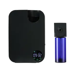Wholesale single nozzle cold fog liquid crystal display essential oil nebulizer adjustable angle Mini flavor diffuser