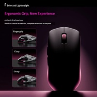 Ratón Inalámbrico Ligero Tri-Modo Bluetooth Recargable para Juegos, Oficina, PC, Portátil, Computadora de Escritorio