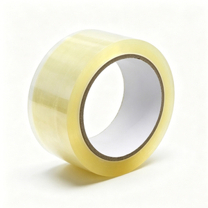 Ruban adhésif d'emballage BOPP imperméable, résistant, transparent, écologique, de qualité alimentaire, en silicone, à une seule face, sensible à la pression, pour carton - Product Image 3