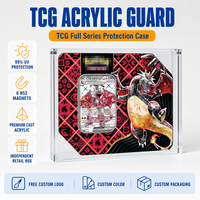 Vitrine en acrylique octogonale avec couvercle magnétique, protection UV, pour présentation de cadeaux, vente en gros, logo personnalisé