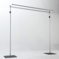 Support de fond de scène réglable pour tuyaux et draperies, robuste, pour les événements de mariage