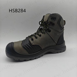 Chaussures de travail HY, <span class=keywords><strong>prix</strong></span> d'usine, qualité supérieure, tige en cuir nubuck, soutien de la <span class=keywords><strong>cheville</strong></span>, pour usine <span class=keywords><strong>chimique</strong></span>, anti-perforation et anti-choc, chaussures de sécurité HSB285 - Product Image 5
