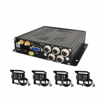 A&S H.265 8CH MDVR 720P 360 GPS 4G WiFi Caméra de rétroviseur, caméra embarquée, enregistreur vidéo, étanche, vision nocturne pour