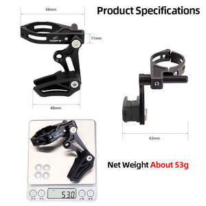 TOOPRE Guide de chaîne de vélo réglable pour <span class=keywords><strong>VTT</strong></span>, système 1x, protection de <span class=keywords><strong>cadre</strong></span>, pince 27.2-34.9MM, pour cyclisme - Product Image 5