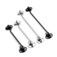 Loquet de sécurité robuste en acier inoxydable et aluminium pour fenêtre, crochet de ventouse contemporain, support coupe-vent pour fenêtre à battant