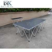 Scène pliante en aluminium 4x4 pieds, plateforme durable pour exposition, en promotion