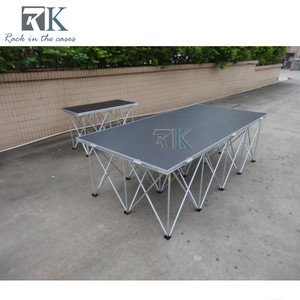เวทีพับได้อลูมิเนียมขนาด 4 ฟุต x 4 ฟุต ทนทาน สำหรับจัดแสดงสินค้า ลดราคา - Product Image 3