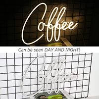 Café Bar néon signe accessoires s'allument pour décoration murale moderne Led signe pour café café Station de café Art décor fête
