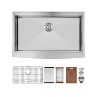 Évier de cuisine professionnel en acier inoxydable 304, finition brossée, couleur or noir, avec évier à rebord et égouttoir, faible MOQ