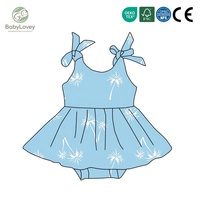 Robe de bain pour enfants Babylovey Boutique, personnalisée, sans manches, en soie de lait, avec short, pour filles, vacances d'été, avec impression personnalisée