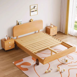 <span class=keywords><strong>Lit</strong></span> de princesse simple pour enfants Mobilier multicouche en bois de hêtre écologique <span class=keywords><strong>avec</strong></span> <span class=keywords><strong>rangement</strong></span> pour chambre de garçon Chambre d'adolescents - Product Image 4