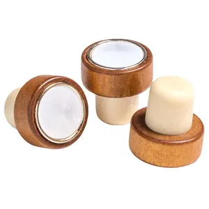 Reusable Craft Synthetic Cork Stopper T Shaped Plugs Wine Plug Polymer Sealing Corks Wooden Bottle Cap