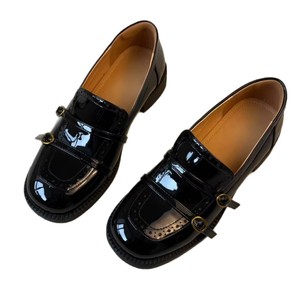 Zapatos de Cuero con Hebilla de Estilo Británico para Mujer, Primavera y Otoño 2026, Nuevos Zapatos Casuales de Cuero para Mujer - Product Image 1