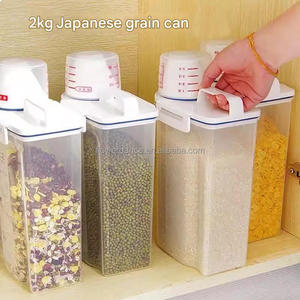 Conteneur à céréales et à riz de grande capacité avec poignée, contenants de stockage alimentaire pour l'organisation de la cuisine - Product Image 3