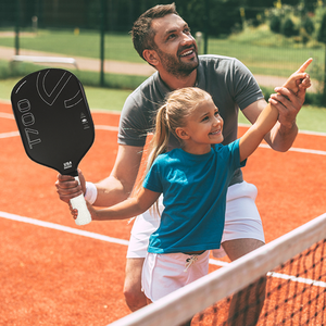 Vente en gros DKS DKS-PKB04 T700 Poignée de coussin ergonomique PP Noyau en nid d'abeille Pickleball Paddle 40x20cm 220G - Product Image 5