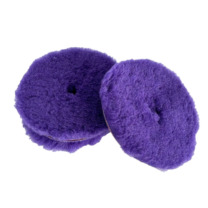 Source Factory OEM 5&amp;6in Durable 100% Pure Purple <strong>Wool</strong> Heavy Cutting <strong>Buffing</strong> <strong>Pads</strong> For Car Body Polishing