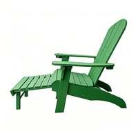 Chaises pliantes Adirondack en plastique pour jardin et villa, durables et imperméables, avec repose-pieds escamotable – Offre Spéciale