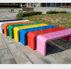 Banco de Acero Inoxidable para Parques, Áreas de Descanso, Centros Comerciales, Hospitales, Asiento de Acero Inoxidable para Áreas Residenciales, Jardín, Silla con Respaldo Curvo - Product Image 6