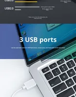 Adaptateur USB-C vers RJ45 Gigabit Ethernet, convertisseur réseau USB 3.0 vers LAN pour ordinateur de bureau, Plug and Play, externe sans fil