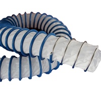 Systèmes de ventilation HVAC flexibles de style industriel chinois de 10 m en PTFE, conduite d'air en acier inoxydable résistante aux produits chimiques pour hôpitaux et extérieur
