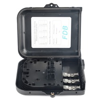 Boîtier ODP 8 cœurs FTTH FAT, étanche IP65, pour montage mural extérieur, boîtier de distribution de fibre optique 8 cœurs, mini boîtier de répartition PLC, terminal