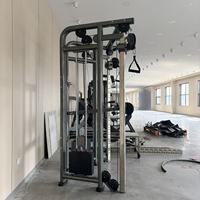 POWERXCommercial Máquina de entrenamiento funcional con carga de pin, crossover de cables, polea doble ajustable con pila de pesas, equipo de gimnasio de alta resistencia