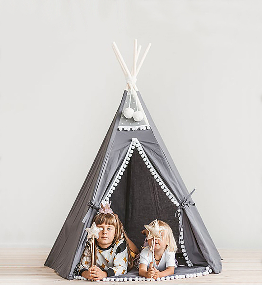 5 pole-grey-each size 110cm,high 165cm