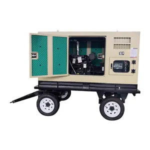 High Quality 50kva 750 rpm 3phase 70kva diesel generator with trailer for sale