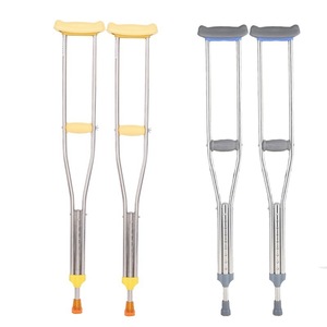 Béquilles sous-bras en alliage d'aluminium réglables pour adultes et enfants, béquilles doubles épaissies pour personnes âgées souffrant de fractures - Product Image 1