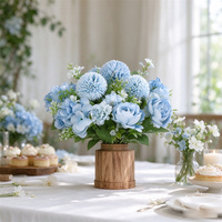 Fleurs artificielles de pivoine pour mariage, bouquets de mariée en PE, modernes, faits à la main, haut de gamme, décorations de mariage pour la maison, vente en gros très prisée