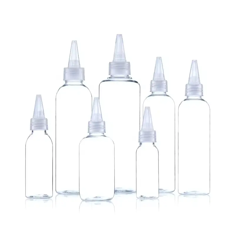 Round 10ml 15ml 20ml PET Squeeze Empty Eye Ear Water Plastic Dropper Bottle with Tip