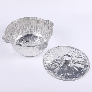Ollas de cocina desechables de aluminio de gran capacidad para trabajo pesado con tapas, ollas de papel de aluminio, olla de papel de aluminio con tapa - Product Image 2