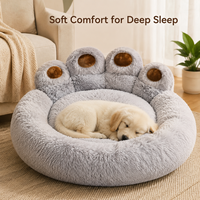 Nouveau lit pour chien et chat de forme ovale, créatif, moderne et mignon, chaud pour l'hiver, toutes saisons, fournitures pour animaux de compagnie, vente en gros en usine, dropshipping