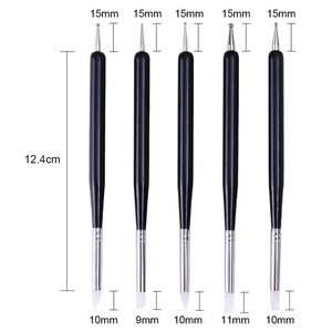 Nhà Máy Trực Tiếp Giá Double Sided Nail Brush Chi Tiết Công Cụ Trong Nail Art - Product Image 2