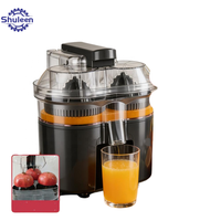 Koperen motor dubbele kop citruspers afneembare elektrische sapcentrifuge sinaasappel citroen grapefruit
