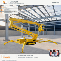 Nacelle araignée chenillée télécommandée proportionnelle 30-50 pieds avec moteur Honda Kubota EPA pour l'élagage des arbres et les travaux de construction extérieurs
