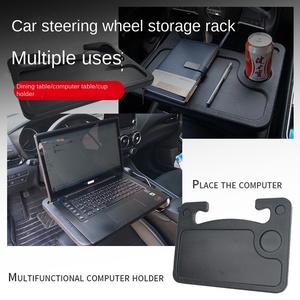 2-in-1 <b>Car</b> Steering Wheel Tray Laptop Desk Dining <b>Table</b> Multifunctional Portable Food Tray for Eating and Writing - Product Image 2