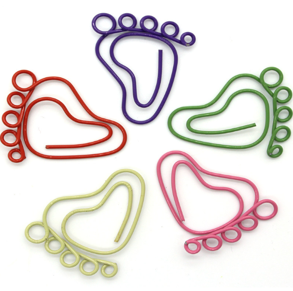 popular cute little foot paper clip for children students book c