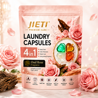 Capsules de lessive 4 en 1, 11g, parfum rose, parfum longue durée, capsules de lessive, fabricant de détergent en marque privée, États-Unis, Europe