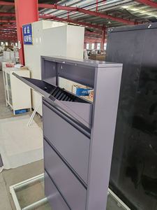 Simple <strong>Shoe</strong> Rack Ultra-thin Steel Flip Bucket Pace-Saving <strong>Small</strong> Package for Apartment Factory Wholesale Iron <strong>Shoe</strong> <strong>Cupboard</strong> - Product Image 2