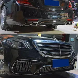 ชิ้นส่วนรถยนต์ S Class W222 2014-2020ดัดแปลงเป็นรุ่น S65 Amg ประกอบด้วยชุดตัวถังกันชนหน้าและหลังสำหรับ Mercedes Benz