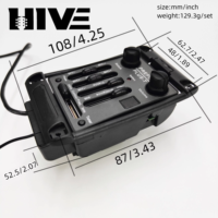 HIVE Système de préampli piezo 4 bandes EQ de haute qualité avec accordeur intégré et anti-retour pour guitare folk