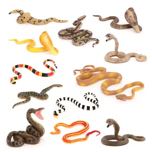 Groothandel Solid Pvc Simulatie Standbeeld Model Reptiel Snake Animal Speelgoed Beeldjes Speelgoed