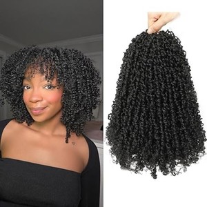 Extensiones de Cabello de Fibra Sintética de Alta Temperatura, Estilo Crochet Curl, Instant Noodles Yanky Twist, para Comercio Exterior - Product Image 1