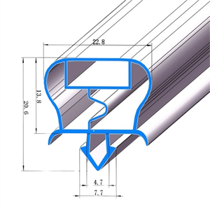 Fabricant de bande d'étanchéité magnétique pour porte de réfrigérateur personnalisée bande d'étanchéité en PVC pour armoire froide bande d'étanchéité pour porte de stockage à froid - Product Image 3