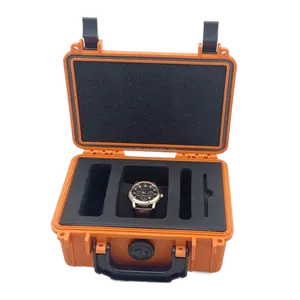 235x183x93mm stampaggio ad iniezione IP67 piccolo impermeabile in plastica ABS singolo orologio Travelling Case con supporto in schiuma antiurto