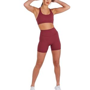 Custom High Waisted Ladies Fitness Workout Gym Shorts Design <b>Tights</b> Womens Sports Yoga Shorts - Product Image 2