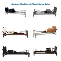 Équipement de Pilates économique pour usage commercial, couleur/logo personnalisable, Reformer de Pilates en aluminium pour la maison, l'entraînement physique et les studios